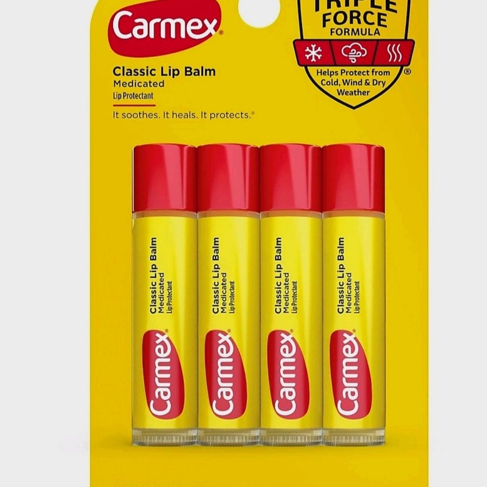 Carmex Classic Lip Balm Medicated Tube - 4pk/1.4oz